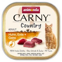 animonda Carny Country Adult 64 x 100 g Umido per gatto - Pollo, Anatra + Oca