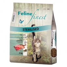 Porta 21 Feline Finest Sterilised Pollo & Pesce Crocchette per gatti - 2 kg