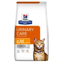 2x12kg c/d Multicare Urinary Care poulet Hill's Prescription Diet - Croquettes pour chat