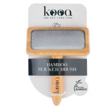 Carde en bambou kooa pour chien et chat - L 15,5 x l 12,2 cm