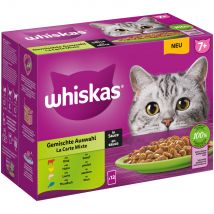 12x85g Whiskas Senior Senior 7+ Sélection mixte en sauce - Pâtée pour chat