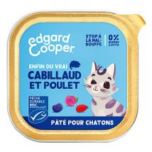85g Edgard & Cooper Kitten Graanvrije Paté Kabeljauw, Kip - Paté voor katten
