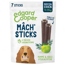 7 Edgard & Cooper Mâch' Sticks appel, eucalyptus voor middelgrote honden (10-25kg)