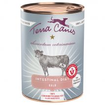 12x 400g Terra Canis Alimentum Veterinarium Intestinal Kalf Hondenvoer Nat