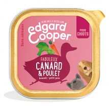 22x 150g Edgard & Cooper Hond Puppy graanvrij eend & kip natvoer