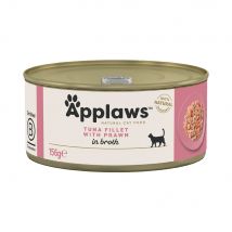 Applaws latas en caldo para gatos 12 x 156 g - Filete de atún y gambas