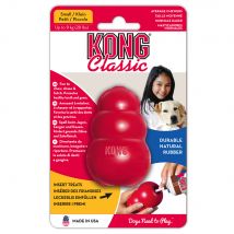 KONG Classic rojo juguete rellenable para perros - S: aprox. 7 cm