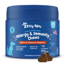 Zesty Paws Senior Allergy & Immunity Skin & Immune Support - Salmon - Saver Pack: 2 x 90 Chews