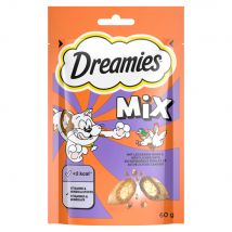 Catisfactions Mix au poulet, canard pour chat 6x60g - Friandises Dreamies Catisfactions