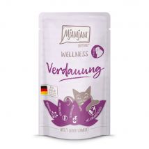 MjAMjAM Wellness 12 x 125 g pour chat – digestion – poulet