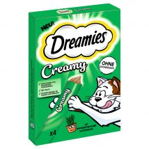 Catisfactions Creamy Snacks pour chat -  herbe à chat (4 x 10 g)