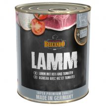 6x800g Super Premium Lam met rijst & tomaten Belcando Hondenvoer