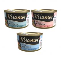 Miamor Pastei 12 x 85 g Kattenvoer - Gemengd pakket: Vis