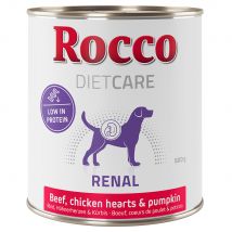 Rocco Diet Care Renal Rund met Kippenhart & Pompoen Hondenvoer 800 g 6 x 800 g
