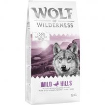 Multipack risparmio! 2 x 12 kg Wolf of Wilderness Crocchette senza cereali per cane - Adult Wild Hills - Anatra