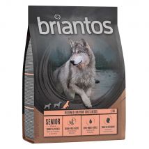 4x1kg Briantos Senior dinde, pommes de terre SANS CÉRÉALES - Croquettes pour chien
