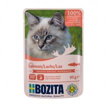 Bozita Bocconcini in gelatina Buste 12 x 85 g Umido per gatto - Salmone