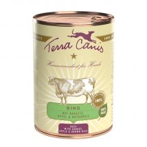 Pack Ahorro: Terra Canis Classic 12 x 400 g - Vacuno con zanahoria, manzana y arroz integral
