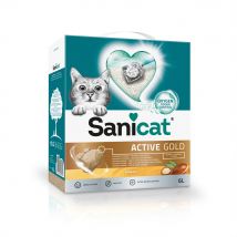 6L Litière Sanicat Active Gold - pour chat