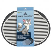Litter Box Rug - Soft Touch Track Mat - Silver