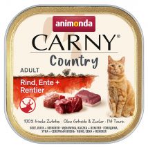 animonda Carny Country Adult 32 x 100 g Umido per gatto - Manzo, Anatra + Renna