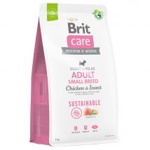 Brit Care Sustainable Adult Small Breed con pollo e insectos - 7 kg