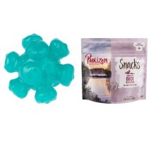 TIAKI Dog Accessory + 100g Purizon Dog Treat - 20% Off! * - Treat Ball Meteorite Toy (Size S: 10cm) + Grain-Free Duck with Fish (100g)