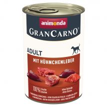 12x400g animonda GranCarno Original Chicken Liver hondenvoer nat