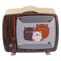 Niche à griffer Karlie Telly pour chat - L 43 x l 23 x H 35 cm
