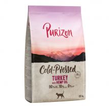 Purizon Coldpressed dinde, huile de chanvre pour chat - 2,5 kg