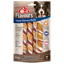 8in1 Triple Flavour Rolls Kauwsticks - 3 Stuks