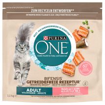 Purina ONE Grain Free Adult Salmone Crocchette per gatto - 1,1 kg