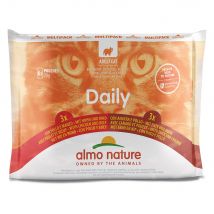 Almo Nature Daily 6 x 70 g pour chat - lot mixte 3 (2 saveurs)