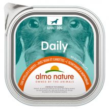Voordeelverpakking: 18x300g Almo Nature Daily met kalfsvlees en wortels nat hondenvoer