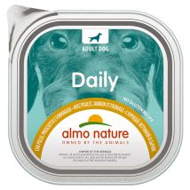 Lot Almo Nature Daily 18 x 300 g - poulet, jambon, fromage