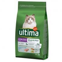 Ultima Stérilisé, Boules de poils truite pour chat - 1,5 kg