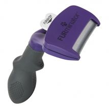 Brosse FURminator DeShedding pour chat - chat moyen/grand / poils courts