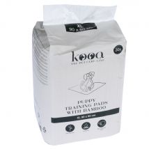 Alèses de propreté kooa avec du bambou pour chiot - taille XL : L 90 x l 60 cm, 30 alèses