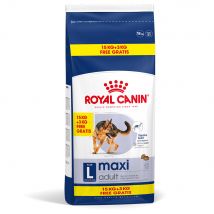 15kg Royal Canin Size Dry Dog Food + 3kg Free!* - Maxi Adult (15kg + 3kg Free!)