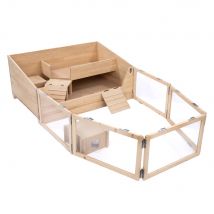 Recinto da interno TIAKI per porcellini d'India - L 116 x B 193 x H 50 cm (2 Pakete*)