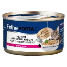 Feline Porta 21 comida para gatos 6 x 90 g - Pollo en su propia salsa