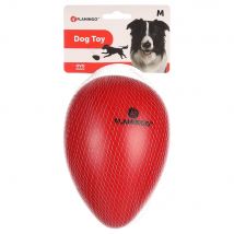 Jouet pour chien Ovo de Flamingo, rouge, M : Ø 13 x 18,5 cm pour chien