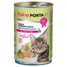 Feline Porta 21 12 x 400 g - Mix di Pollo e Tonno senza cereali