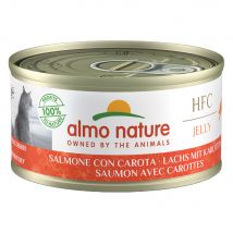 Almo Nature HFC Natural 24 x 70 g - saumon, carottes (en gelée)