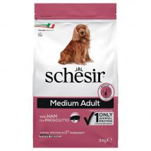 - 2 x 3 kg Schesir Medium Adult jambon pour chien
