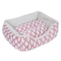 Lit douillet Fluffy zooplus Basics, rose, pour chien