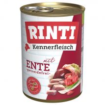 Voordeelpakket Rinti "Kennerfleisch"  24 x 400 g Hondenvoer - Eend