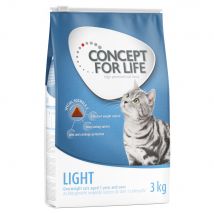 3x3kg Light Adult Concept for Life - Croquettes pour chat