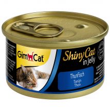 GimCat ShinyCat en gelatina 24 x 70 g - Pack Ahorro - Atún