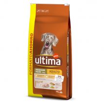 Ultima Medium/Maxi Adult Pollo & Riso Crocchette per cani - 18 kg